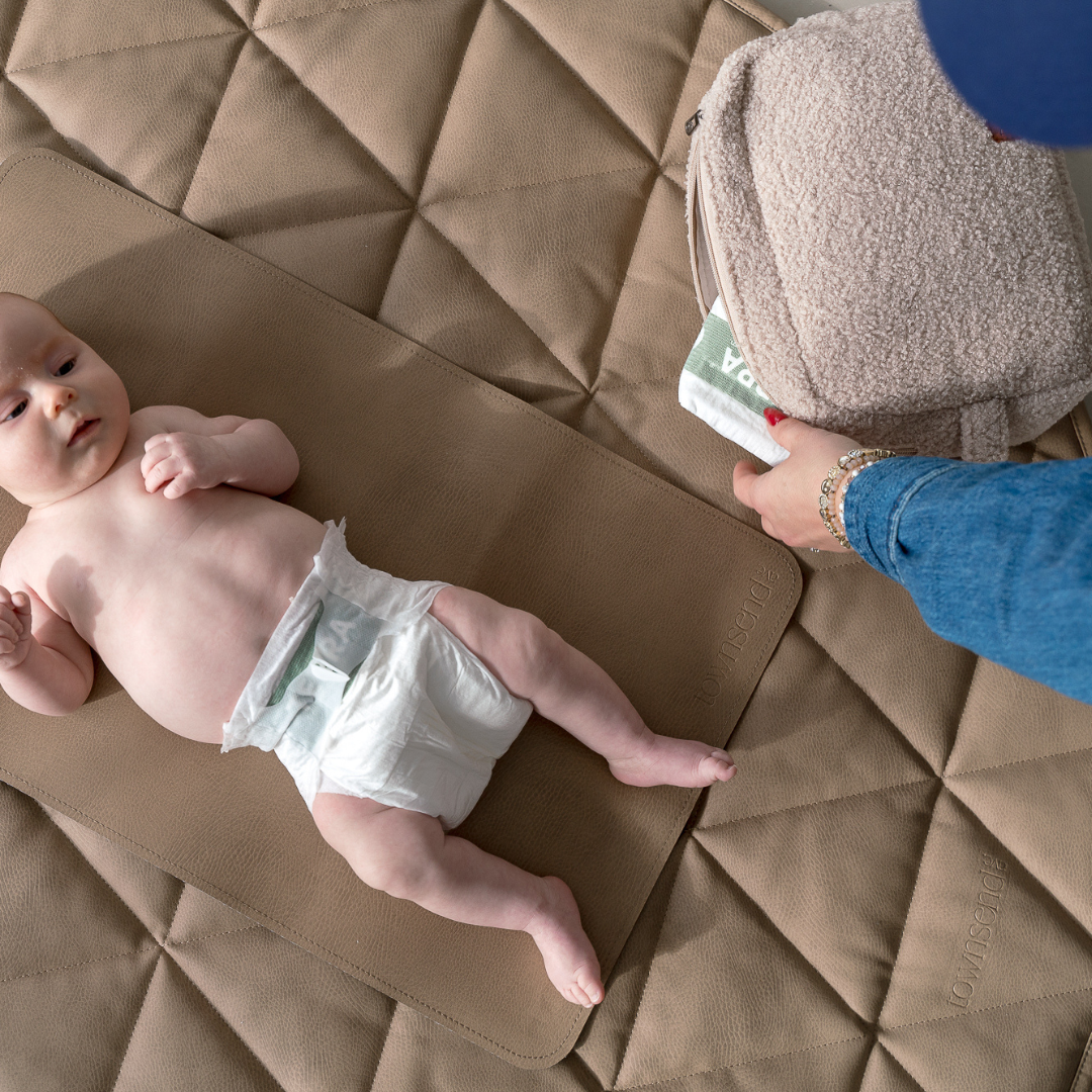 Vegan Leather Change Mats and Quilted Play Mats