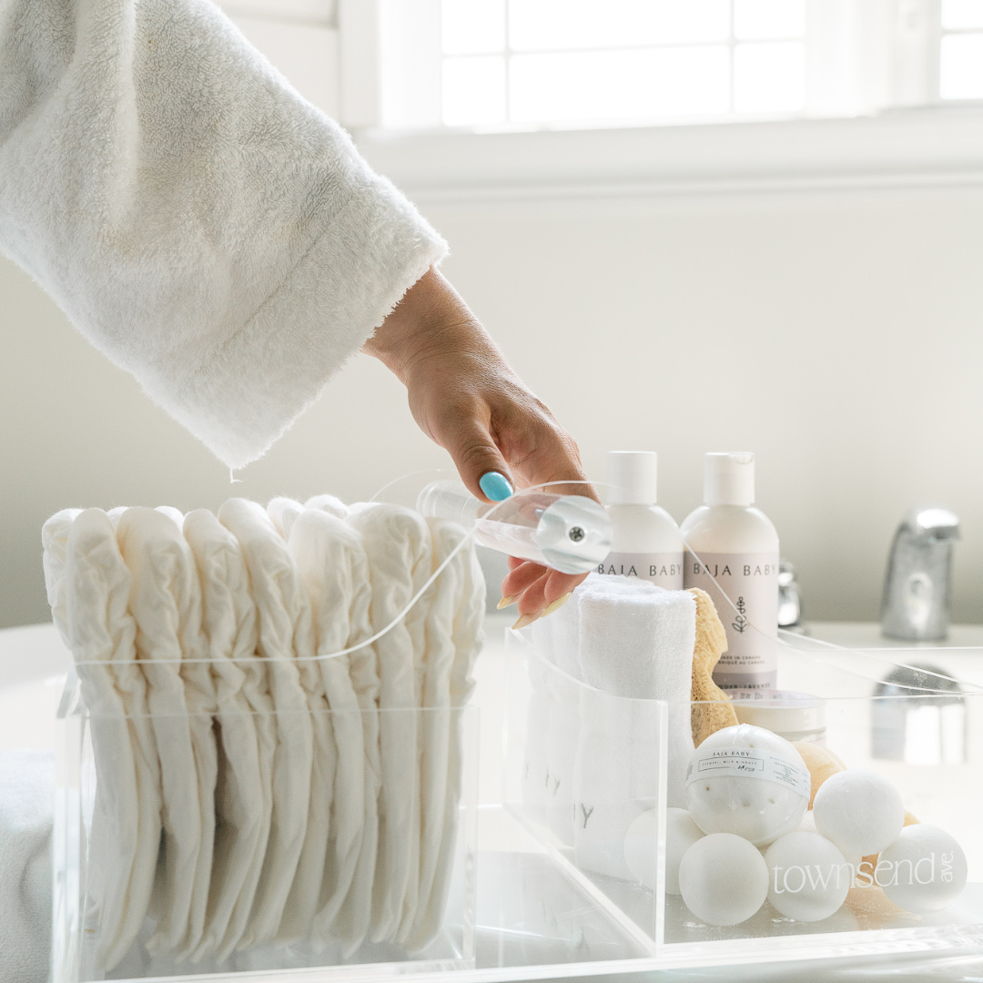 Acrylic Diaper Caddy